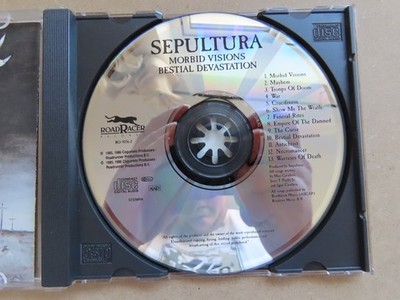Sepultura Morbid Visions Bestial Devastation 1986 CD Roadracer 1st