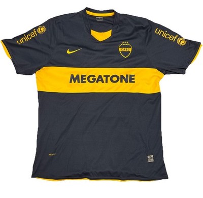 Vtg Nike Mens XL Megatone CABJ Club Atletico Boca Juniors Soccer Jersey Blue