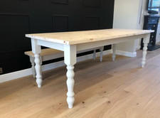 Dining Table And Bench Sets Handmade Farmhouse Dining Tables Bespoke Solid