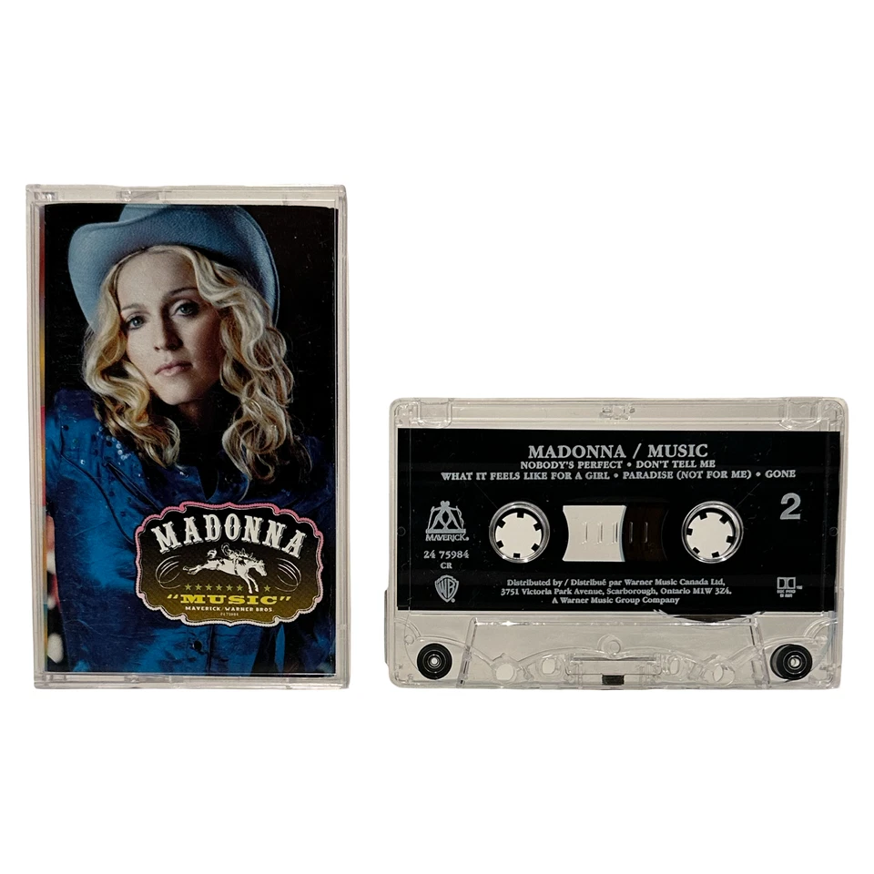 •MADONNA - MUSIC• ~2000 OG CANADIAN PRESSING~ (CASSETTE TAPE) - Image 3 of 4