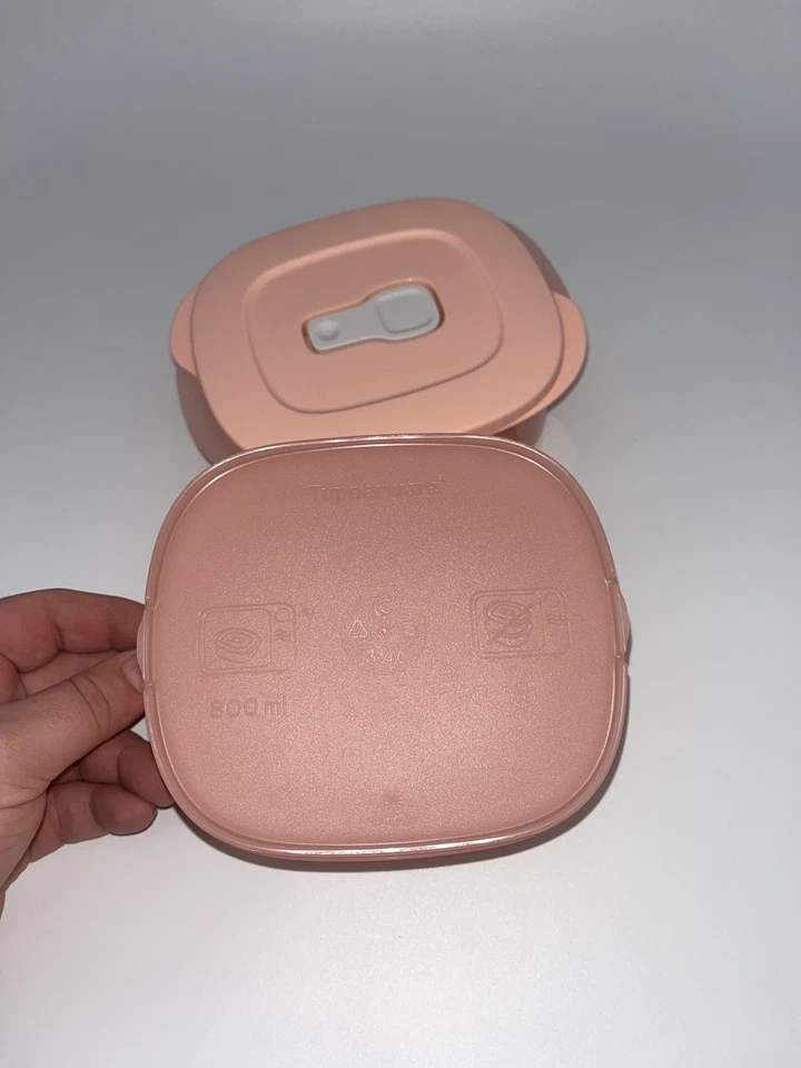 Tupperware Microonde Sicuro CrystalWave PLUS Mini Rettangolare Set di 2 Nuovo - Immagine 3 di 4