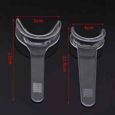 10Pcs Dental Intraoral Cheek Lip Retractor T-Shape Mouth Opener Clear S/L Size