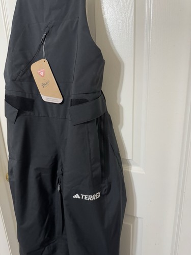 adidas Women’s Medium (8-10) Terrex Xperior 2L Insulated Snow Bibs Black IB1182 - Picture 5 of 14