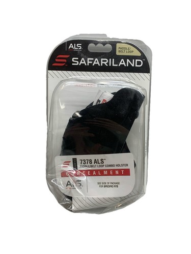 Safariland 7378 ALS Concealment Paddle and Belt Loop Combo Firearm Holster Black - Picture 3 of 7