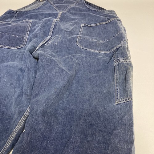 Vintage 40s-50s Hercules Sears Roebuck Denim Bib Jeans Overalls Union Made USA - Picture 18 of 21