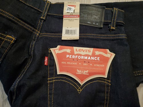 NEW Levi's Mens/Boys 511 Performance Slim Stretch Dark Blue Jeans 20 Reg, 30x 30 - Picture 6 of 6