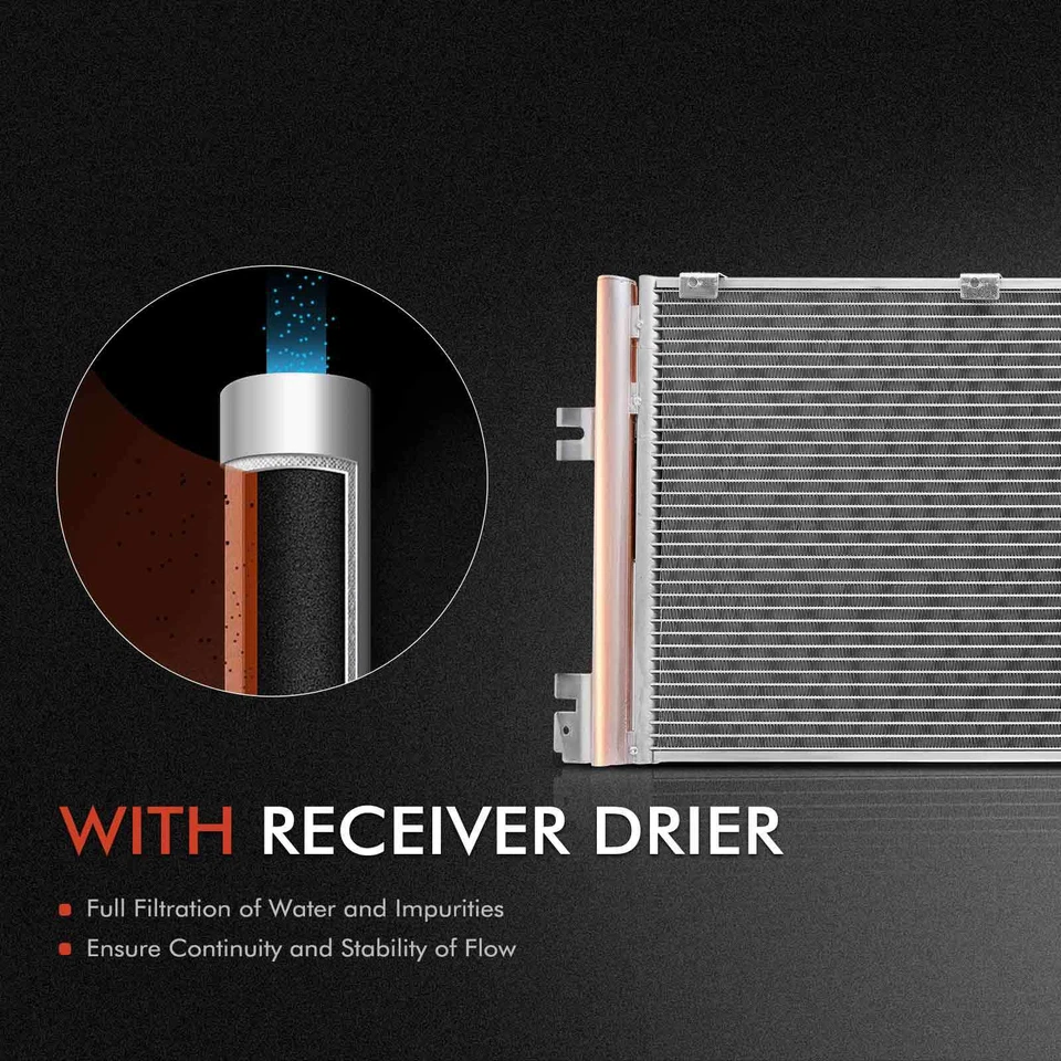 2x Radiator & AC Condenser Cooling Kit for Saturn Astra 2008-2009 L4 1.8L Manual - Image 3 of 4