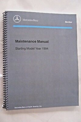 mercedes owners maintenance manual book service repair workshop 1994-1997 new | eBay