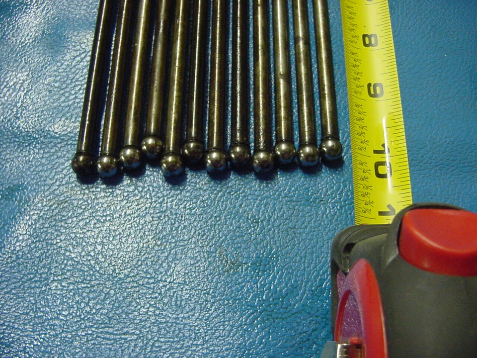 Ford Mustang Falcon Fairlane 1966-70 varilla de empuje de 6 cilindros (12) aproximadamente 8 1/4" sin ajuste Foto 2 de 4