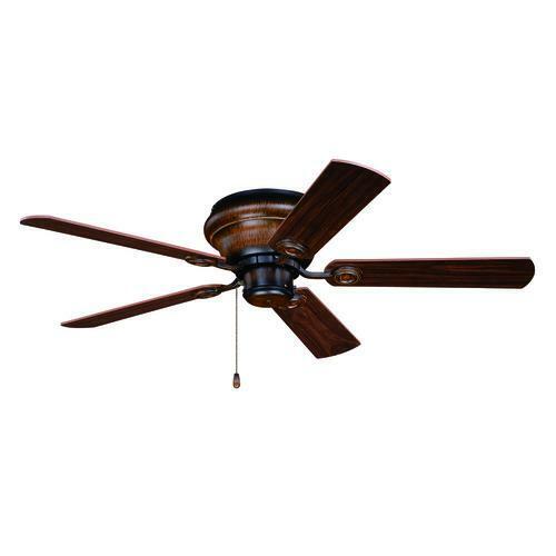 42" Aged Walnut Flush Mount Indoor LED Ceiling Fan Light Small Room Ventilation - Picture 8 of 8