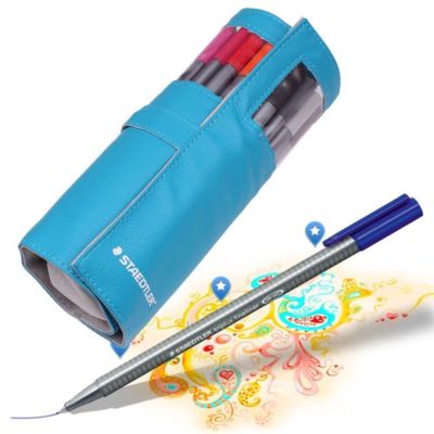 Staedtler Triplus Fineliners 20 Assorted Colours with Pencil Case (334 Pc20)
