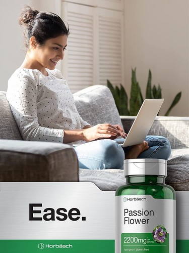 Passion Flower Capsules | 2200mg | 90 Count | Non-GMO | by Horbaach - Picture 6 of 7