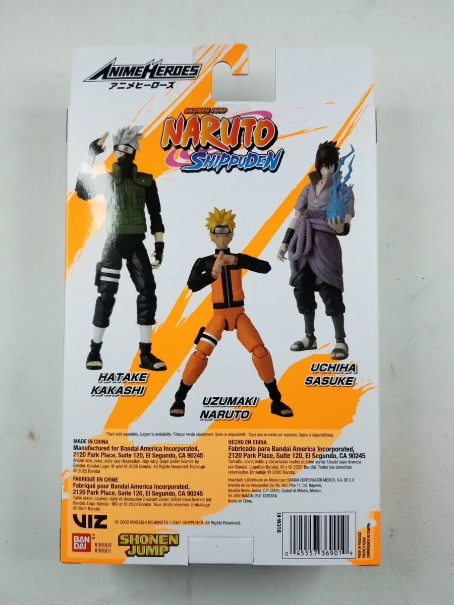 Boneco Bandai Naruto Uzumaki Anime Heroes Naruto Shippuden - Barra Rey