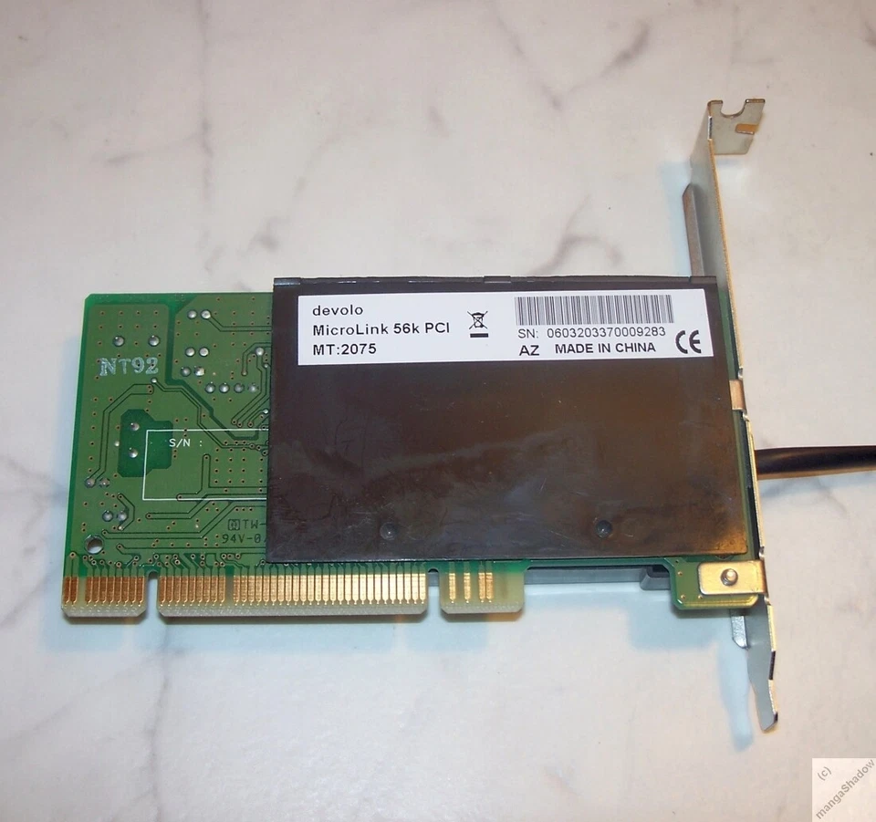 Fax Modem intern - W10 ok - Devolo MicroLink 56k PCI Telefon-Internet-Modem _cy - Bild 4 von 4
