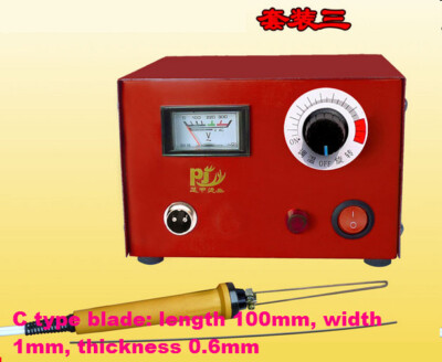   220V Electric Hot Kn ife Foam Cu tter Fabric Cloth Cu tter Type C Bl ade #T2