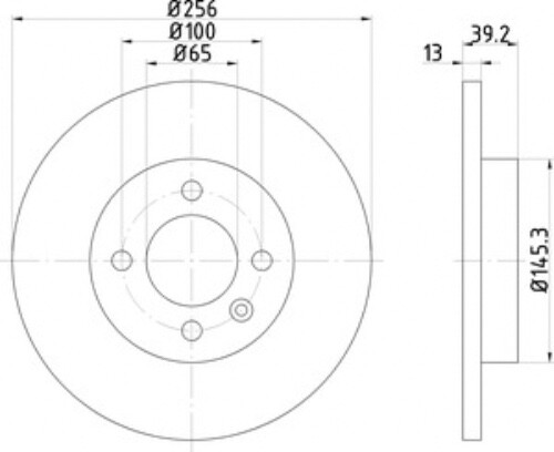 PAGID 53913 Brake Discs Front LH & RH - Picture 2 of 2