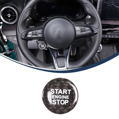 For 2017-2023 Alfa Romeo Stelvio Real Carbon Fiber Full Inner Kit Cover Trim Set - Picture 21 of 30