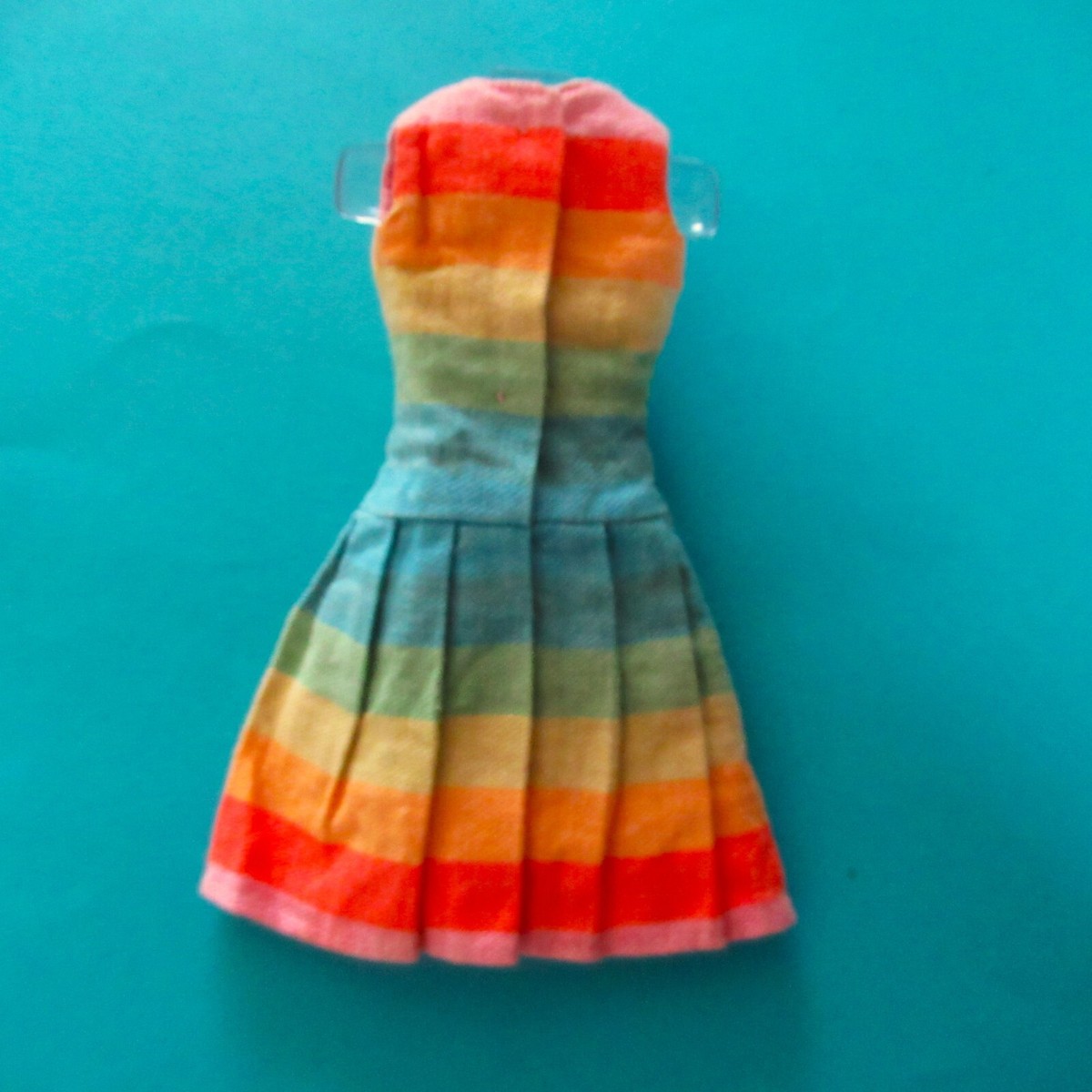 Vintage BARBIE 1619 FUN n GAMES (1965) DRESS with OPEN TOE SHOES