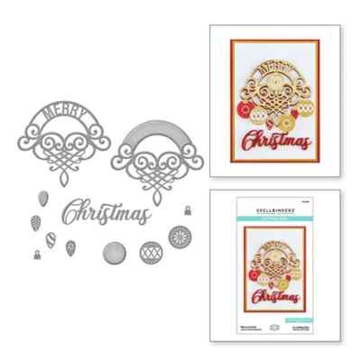 Spellbinders - METAL CUTTING DIES - MERRY FLOURISH - S4-1243