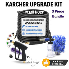 Karcher K Series Upgrade: FLEXI Pressure Washer Hose, Trigger Gun, Foam Lance K3