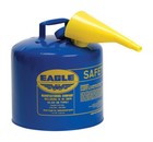Eagle Ui-50-Fsb Steel 5 Psi 5 gal. Capacity Safety Gas Can 13.5 Hx12.5 Dia. in.