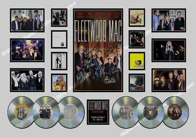 FLEETWOOD MAC SIGNED PRINTS STEVIE NICKS MICK FLEETWOOD ROCK MUSIC MEMORABILIA