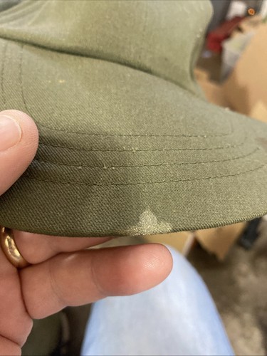 Gorra Militar Vintage Años 80 Clima Caliente OG 507 Sombrero Talla 7 1/4 Verde Oliva Ejército - Imagen 4 de 6