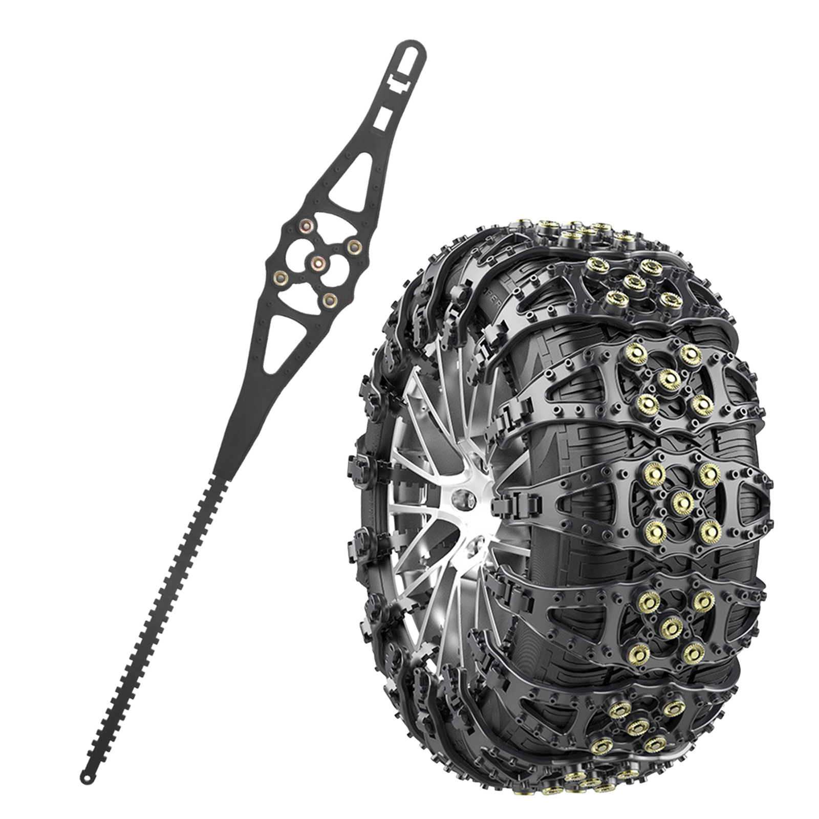 Universal Snow Chains 4Pcs Car AntiSkid Chains Tire Chains For Cars