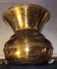 Vintage Solid Brass Spittoon Made in England H