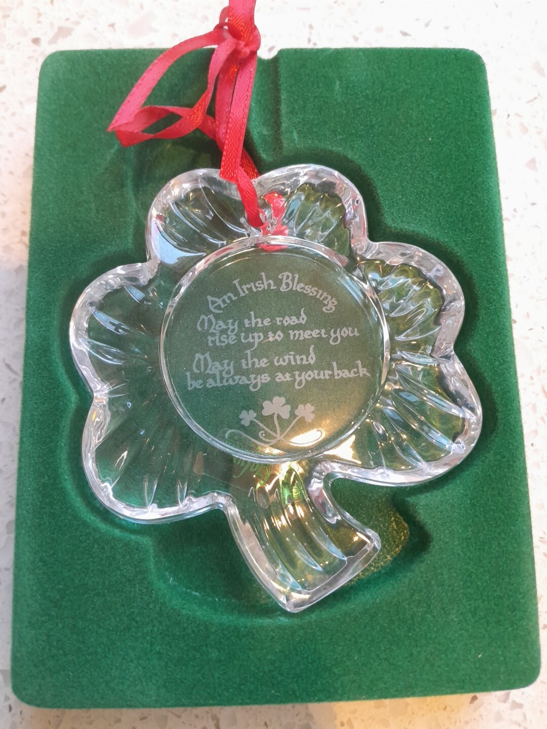Galway Irish Crystal Irish Blessing Ornament eBay