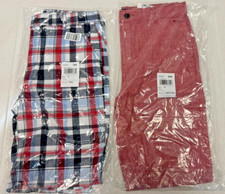 Boys NWT The CHILDREN'S PLACE Plaid Solid Woven Chino Shorts size 16