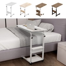 Sickroom Over Bed Table Hospital Desk Height Adjustable Laptop Tray Trolley UK