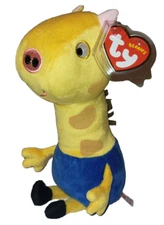 Ty Beanie Baby GERALD GIRAFFE UK Excl. Peppa Pig 7" NEW MWMTs Stuffed Animal Toy