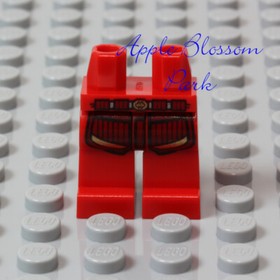 NEW Lego Ninjago SAMURAI X MINIFIG TORSO & LEGS Red w/Black Hands Ninja Nya 9448