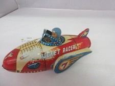 VINTAGE  ROCKET RACER MODERN TOYS JAPAN TIN TOY FRICTION WORKS M-52