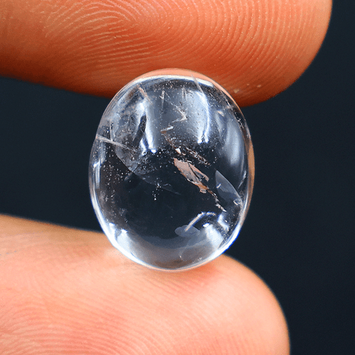 Certified Natural White Tourmaline 7.57 Cts High Quality Oval Cabochon Gemstone - Picture 8 of 9