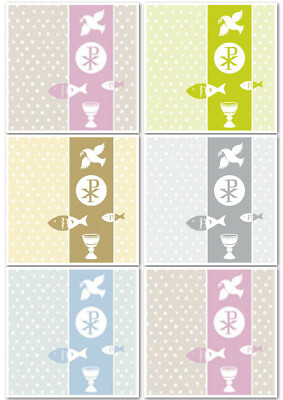Ambiente Serviette Motiv: First Communion  - Konfirmation,Kommunion,Taufe 20St/P