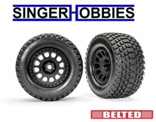 Traxxas 7862 Tires & Wheels XRT Gravix BELTED Race Black 4.3" O / 5.7" I HH
