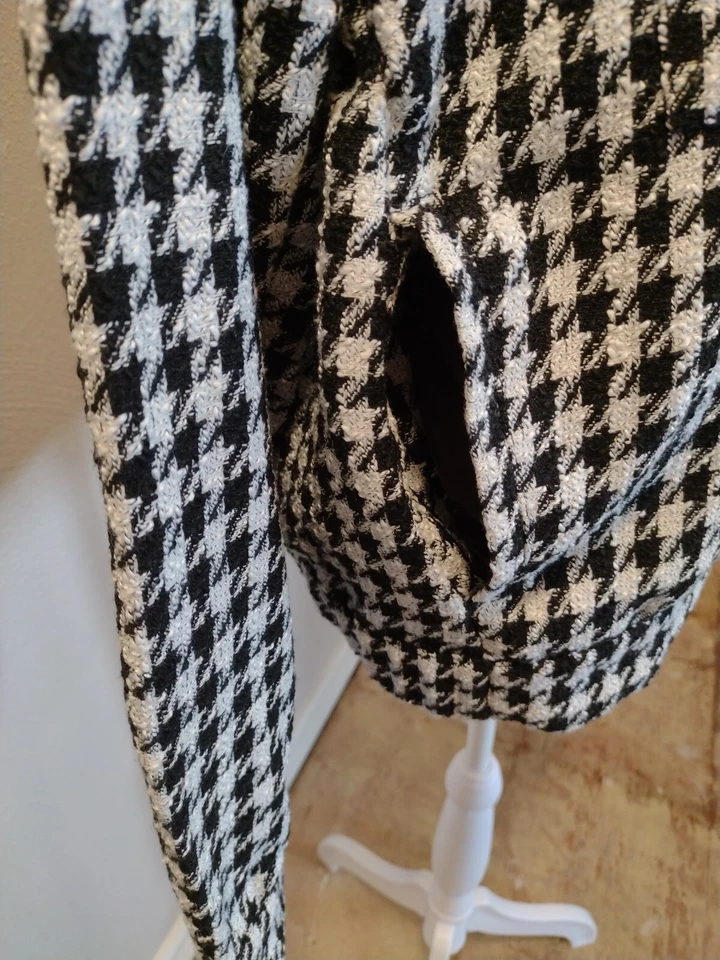 Women's Y2k Hounds Tooth  Cropped Jacket  Office - Image 4 of 4