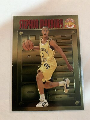 STEPHON MARBURY 1996 SCORE BOARD AUTO PURE PERFORMANCE GOLD #PP4 GEORGIA TECH