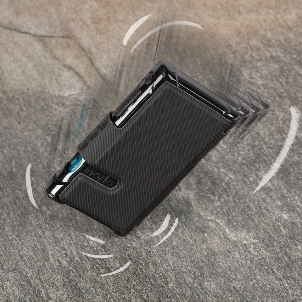 PU Leather Flip Case for Sony Walkman NW-A55L, NW-A56 Cover + Screen Prot, Black - Image 4 of 4