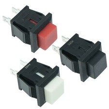 Square Momentary Push Button Switch Push to Make / Break 1A SPST
