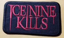 Embroidered Ice Nine Kills band heavy metal band Boston Ma. red Patch 2.25x3.75"
