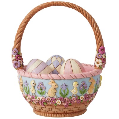 Jim Shore 19th Annual Easter Basket And Eggs Figurine Easter On Parade 6012585
