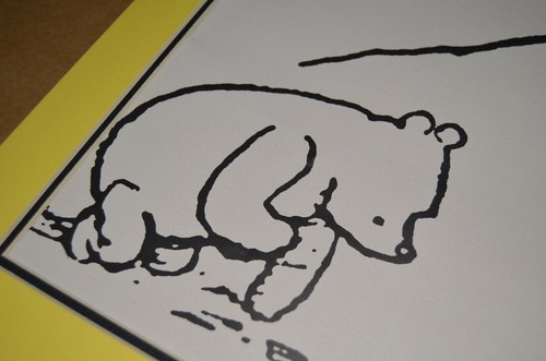 Vintage! Disney Winnie The Pooh & Christopher Robin Print Lithograph? 16" x 20" - Picture 3 of 9