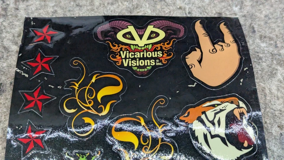 🔥NEW/UNUSED🔥 Nintendo Wii Guitar Hero Les Paul Stickers Only - Image 4 of 4