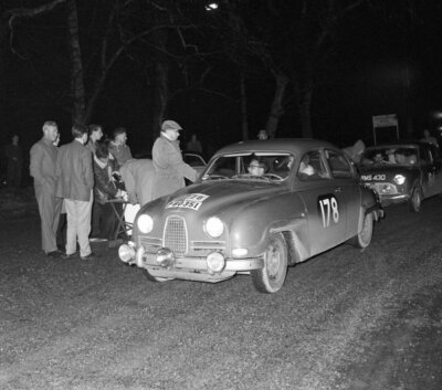Erik Carlsson Stuart Turner Saab 96 Rally Car 1960 Motor Racing Old Photo 4