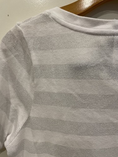 University Of Wyoming Cowboys Striped Glitter Shirt Women’s XL - Picture 4 of 4