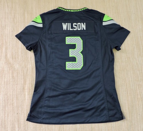 RUSSELL WILSON #3 Seattle Seahawks Youth Sz Medium Super Bowl XLIX Jersey EXC - Picture 4 of 4