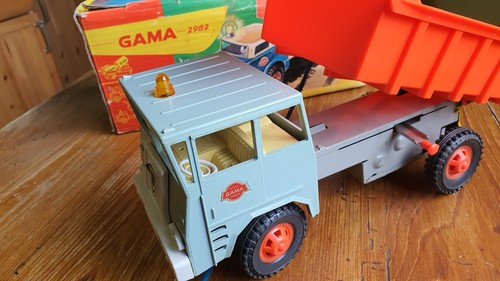 Ales Blechauto GAMA LKW FAUN Kipper Electric 3986 Fernlenkauto Batterie 50/60er - Bild 12 von 23